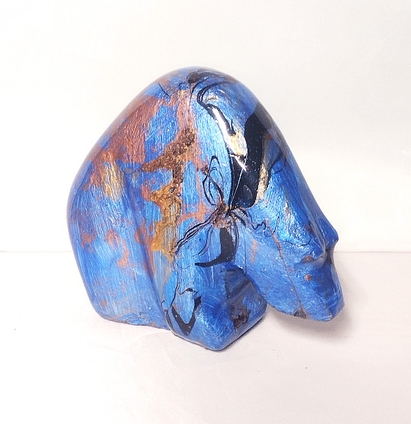 Allan Waidman - blue bear - sculpture