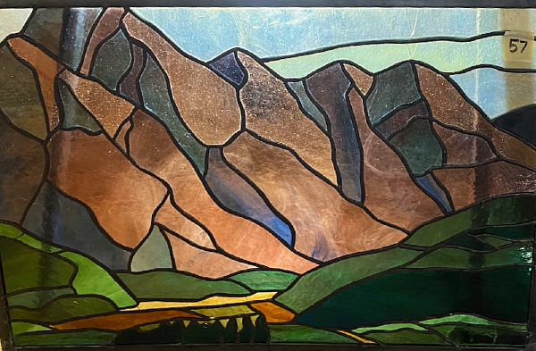 Bill Duma - mountain ridge - Stained glass