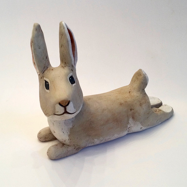 Annette ten Cate - lounging bunny - ceramics