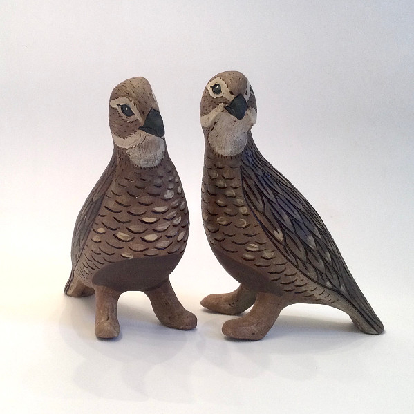 Annette ten Cate - Cate Sage Grouse Sisters - ceramics