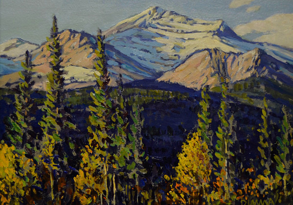 Bill Duma - Snow in the Mountains - 9 x 12in oil on canvas