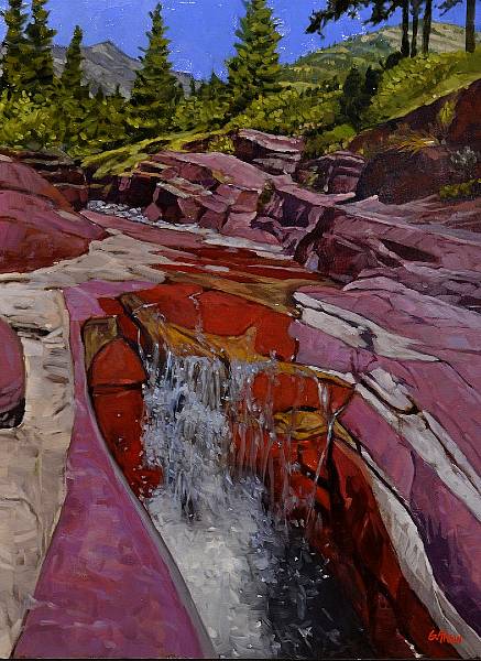 Graeme Shaw - Red Rock Canyon - 18 x 24in oil
