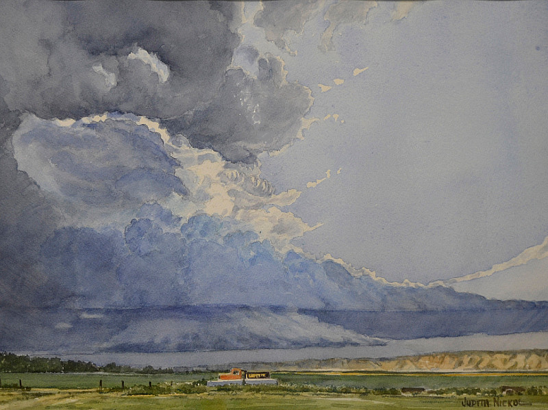 Judith Nickol - Summer Storm - 11 x 15in watercolour