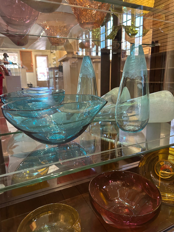 Firebrand Glass Co - clear colored bowls glass works