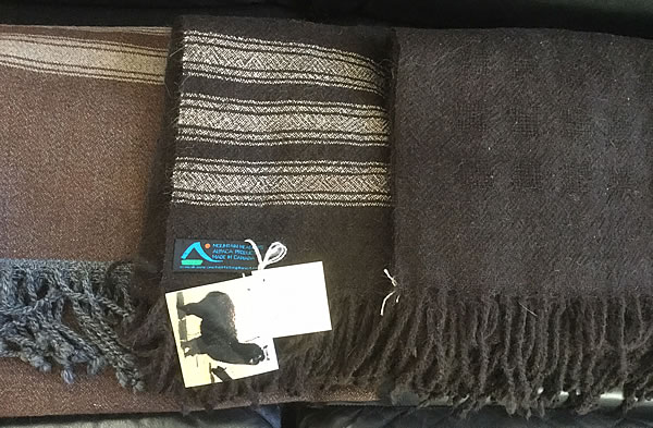 Mountain Meadows Alpaca Products - hand woven shawl