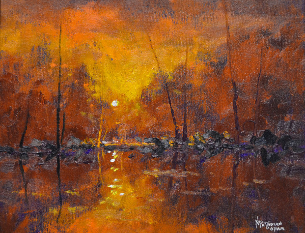 Neil Patterson - Reflections - 11 x 14in oil