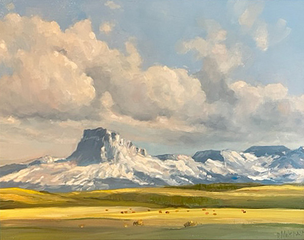 Pieter Molenaar - Montana Chief - 12 x 16in oil