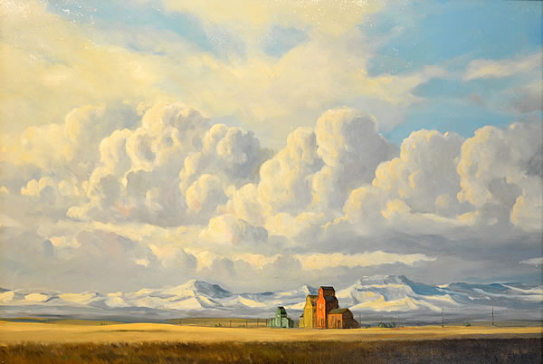 Pieter Molenaar - Prairie Sentinal - 12 x 16in oil