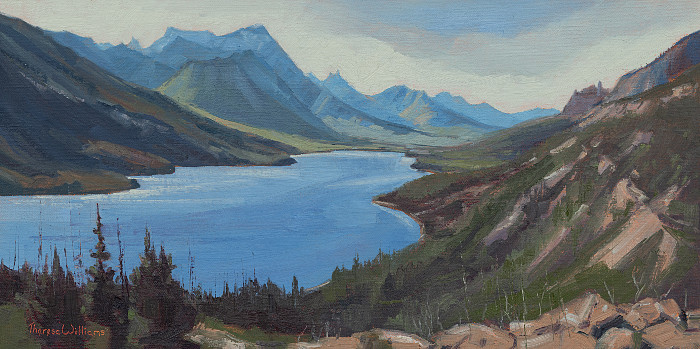 Theresa Williams - Looking South - 8 x 16 in oil on linen panel