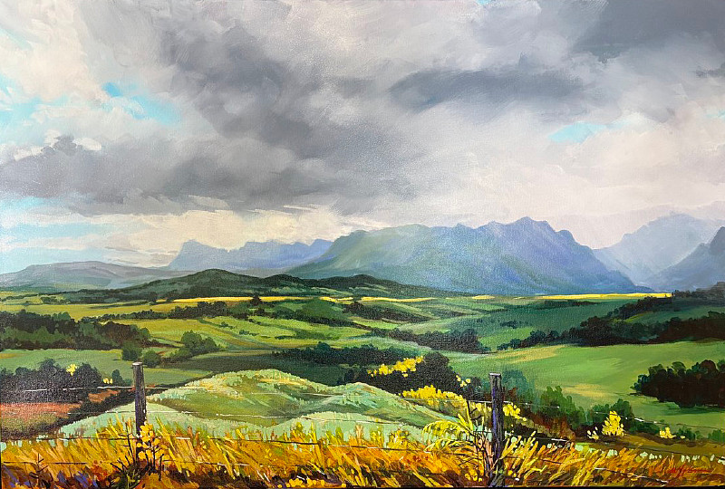 Wendy Johnsen - gorgeous view along fenceline