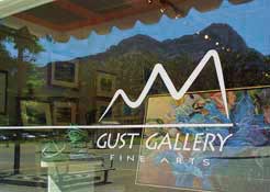 The Gust Gallery storefront window