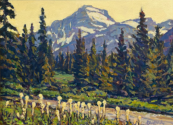 Bill Duma - Beargrass Along the Trail - oil on canvas