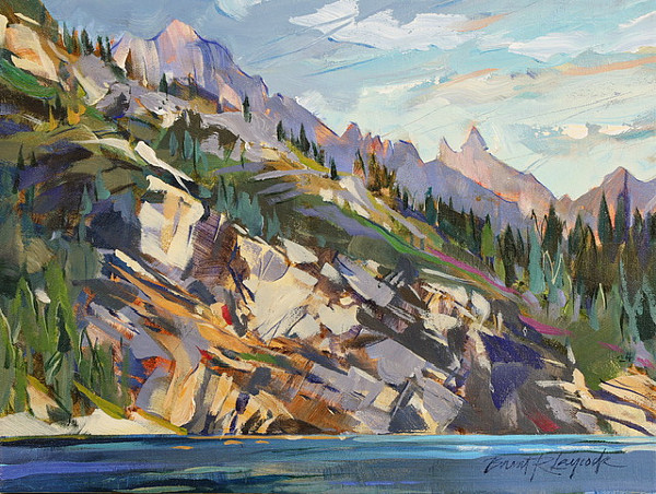 Brent Laycock - Upper Lake Cliffs - 23 x 16in acrylic