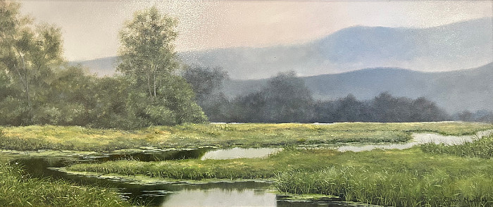 Chris Murfitt - Misty Lowland - 28 x 24in