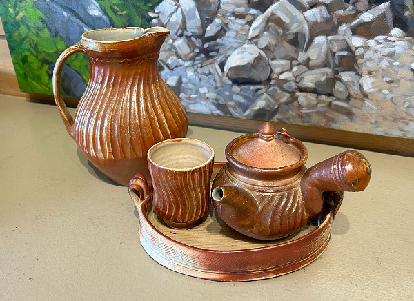 Jim Etzkorn - pitcher cup and teapot - ceramics