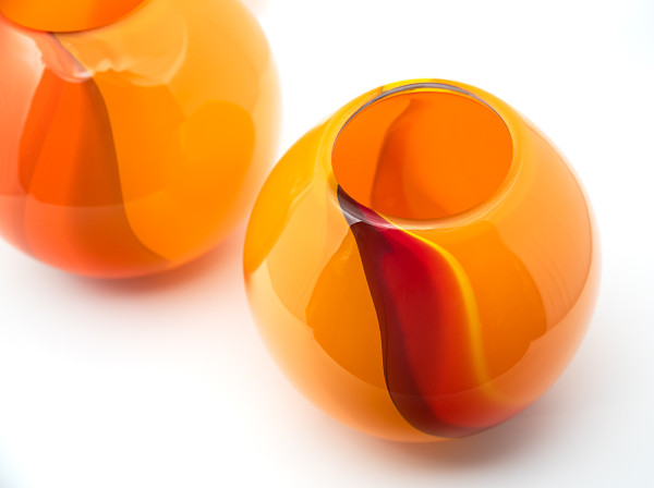 Katherine Russel - Orange Bowls - glass