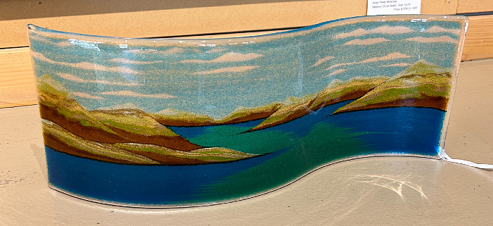 Lisa Head Harbidge - Spirit Rider Studio - landscape inlets - glass