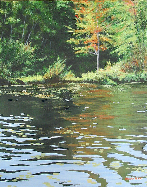 Martha Henry - Down Where the Waterlillies Are - 16 x 20in