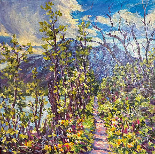 Melanie Morstad - mountain lake trail