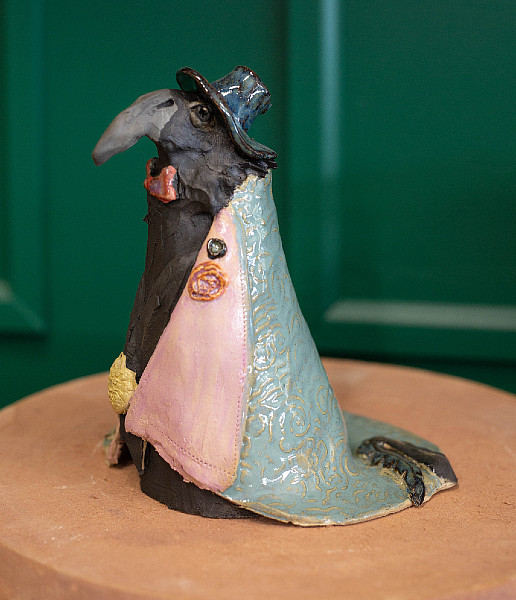 Naomi Pendrigh - Old Man Raven - ceramics