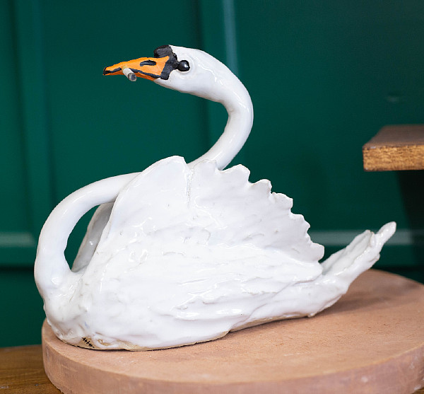 Naomi Pendrigh - Swan Life - ceramics