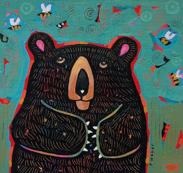 Pam Weber - Honey Bear - i4.75 x 4.75n acrylic