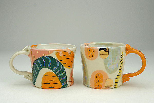 Tanya Doody - lines and curves cups