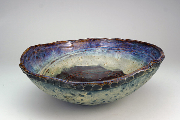 Tanya Doody - purple cream oval